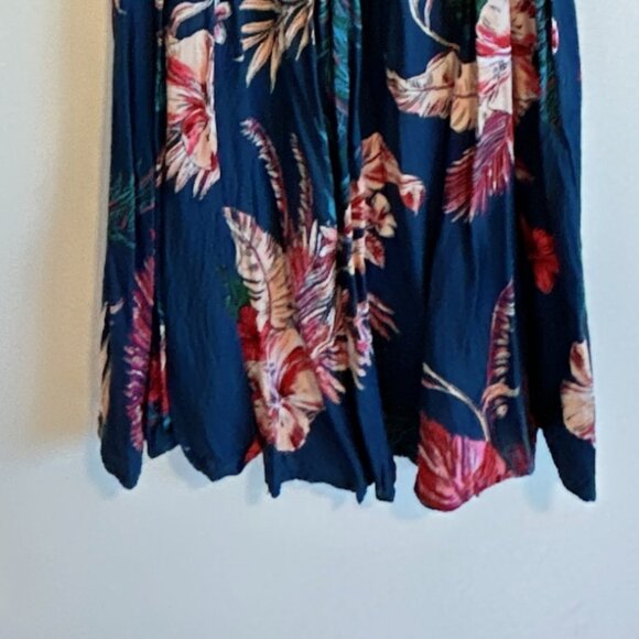 Lightweight Elastic Long Flowy Floral Print Maxi Dress - Picture 2 of 10